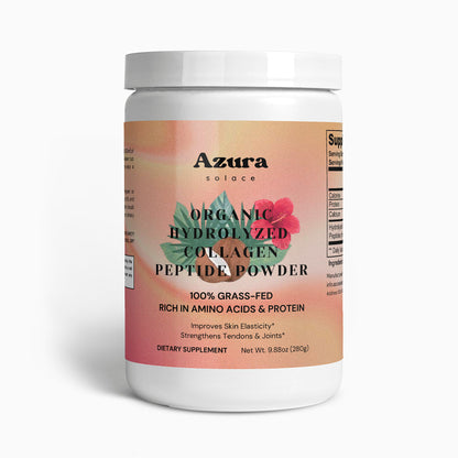 ORGANIC 100% GRASS-FED HYDROLYZED COLLAGEN PEPTIDES POWDER