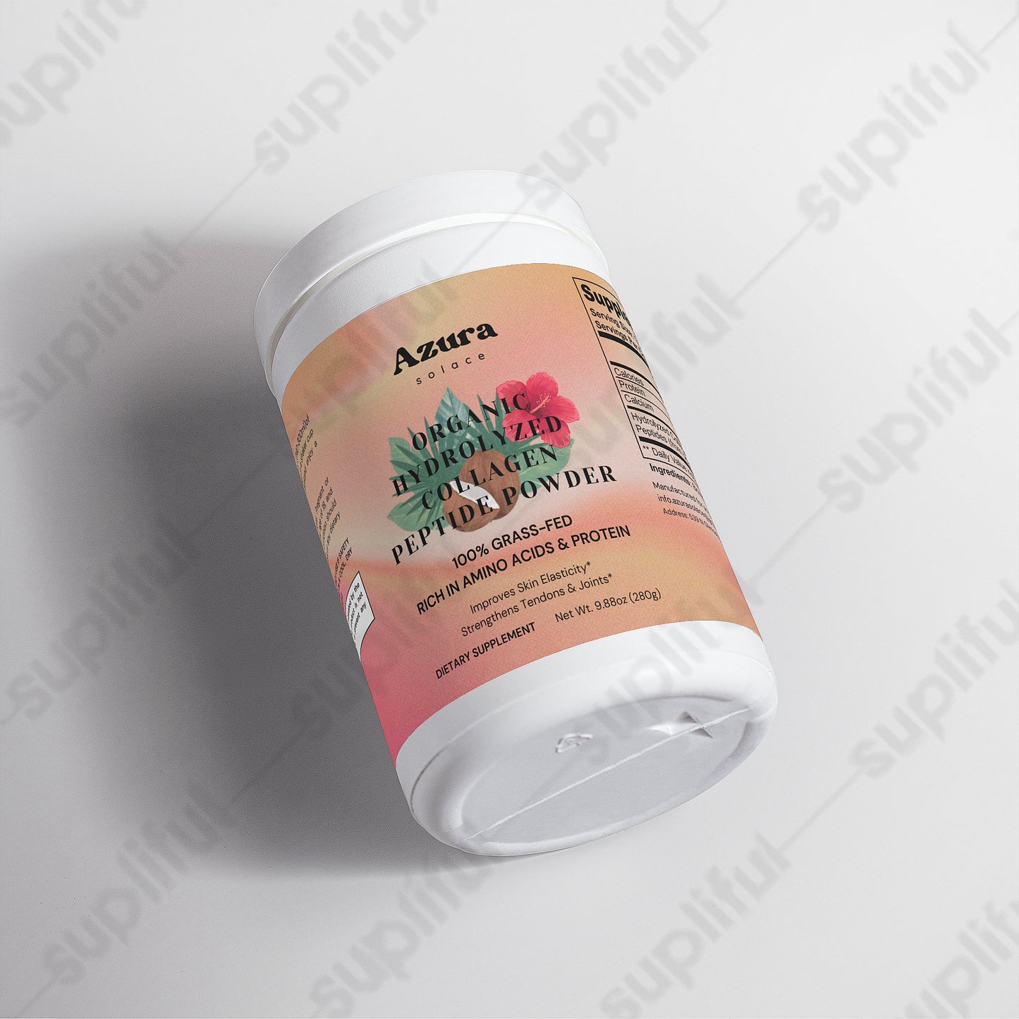 ORGANIC 100% GRASS-FED HYDROLYZED COLLAGEN PEPTIDES POWDER